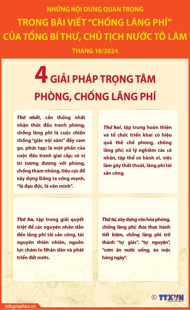 tong bi thu chu tich nuoc to lam neu 4 giai phap trong tam phong chong lang phi bai 1 5920 jpg